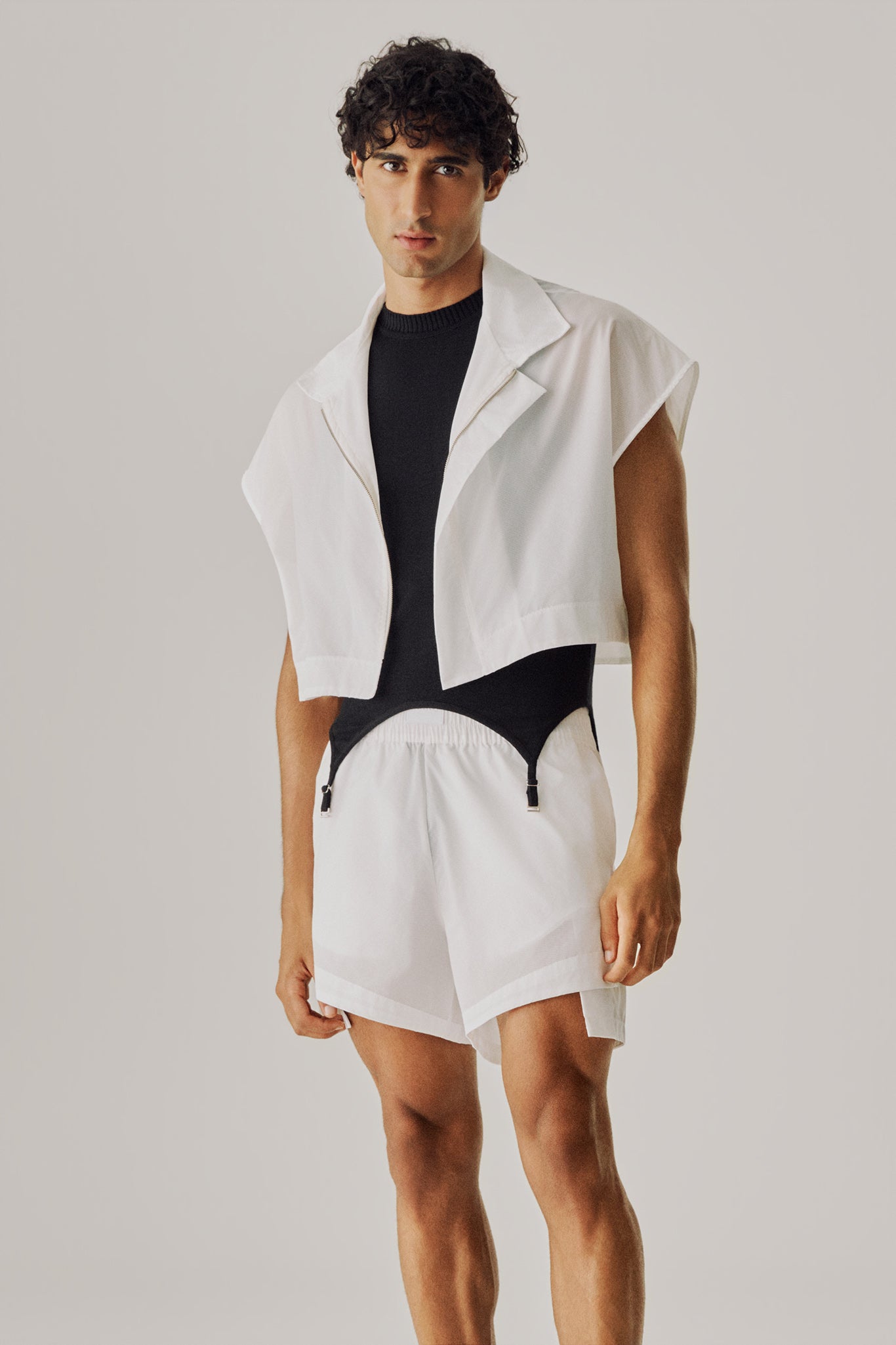 Jaqueta parka ultraleve off-white