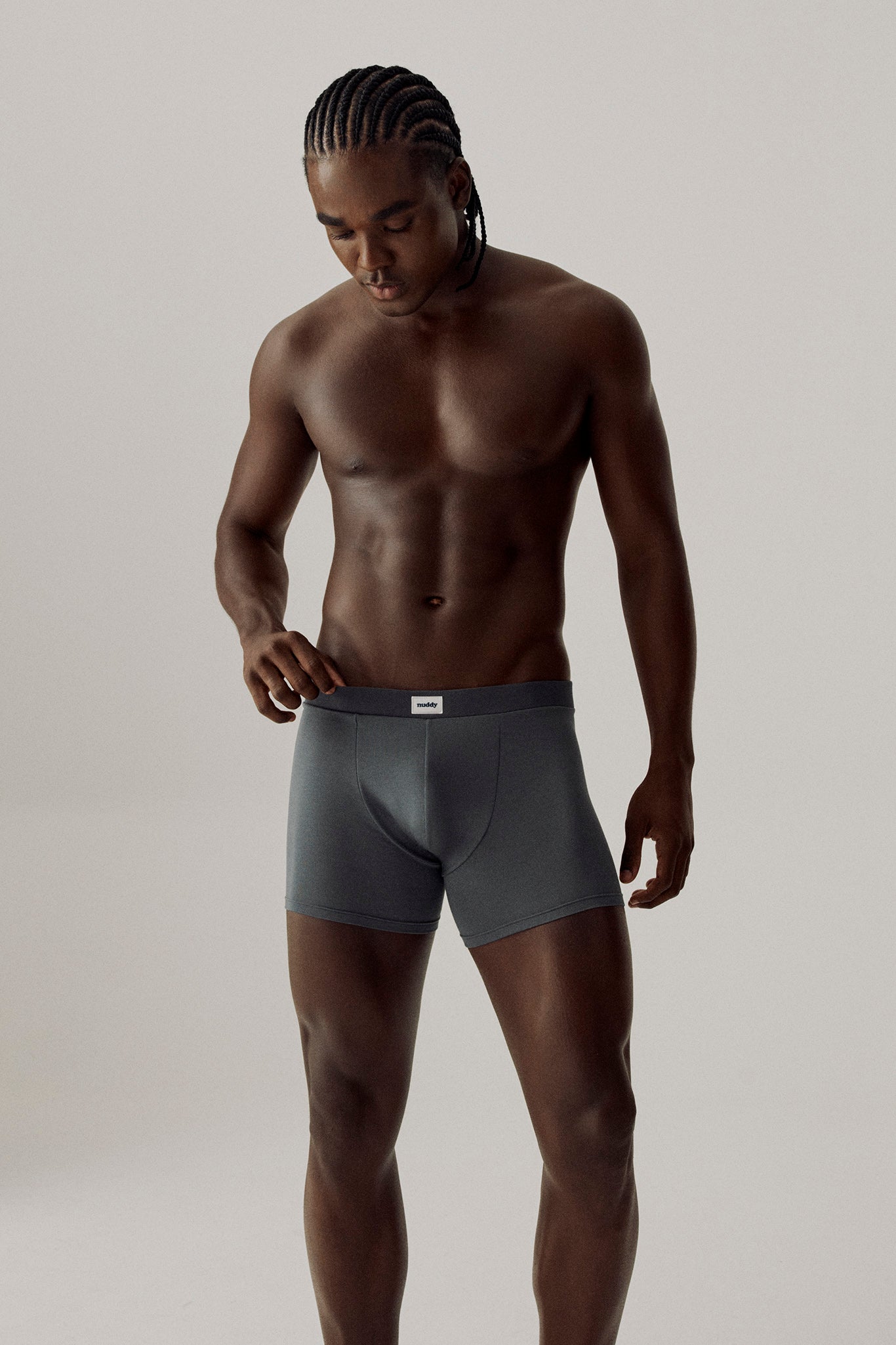 Boxer modal cinza astro