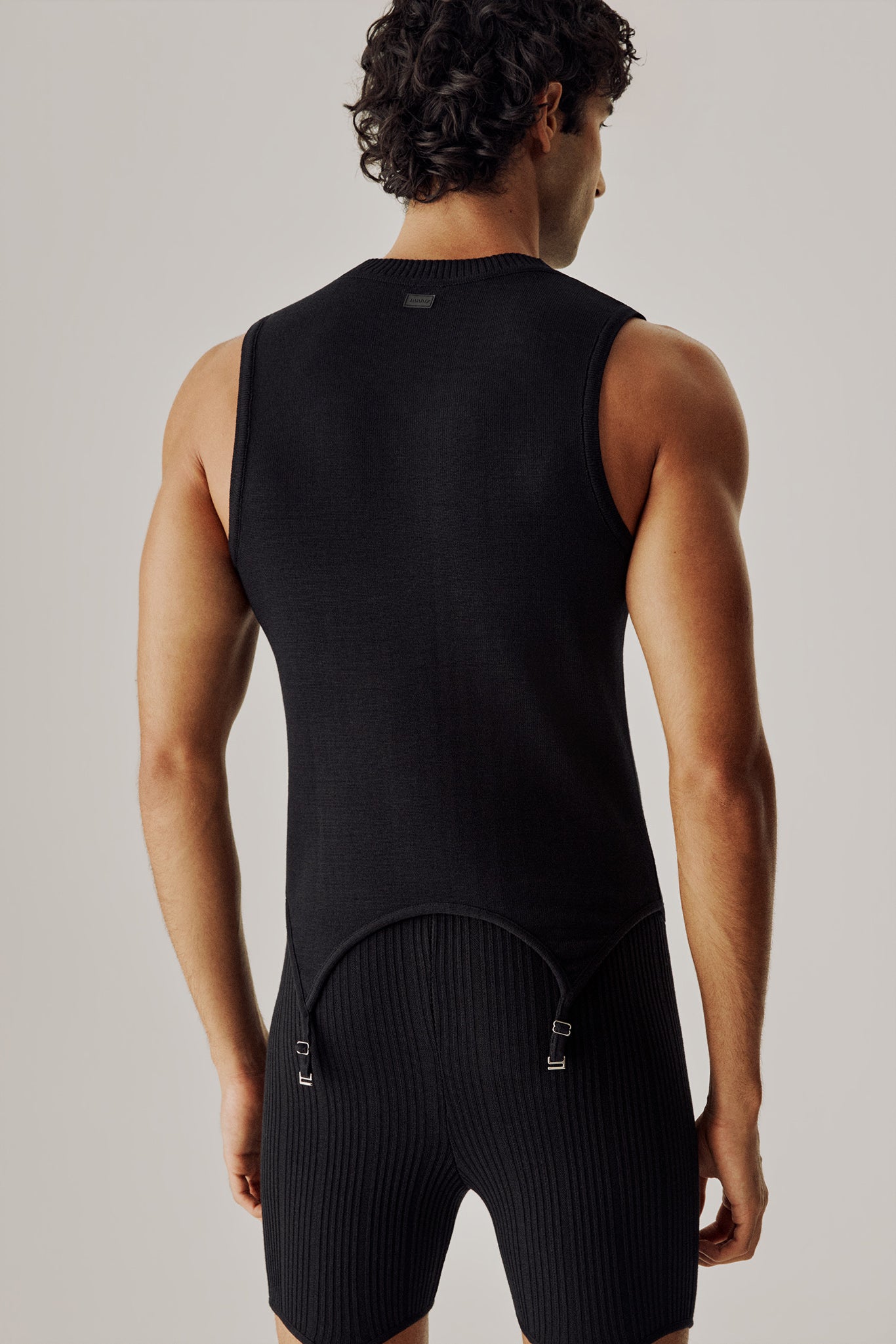 Regata tricot liga preta