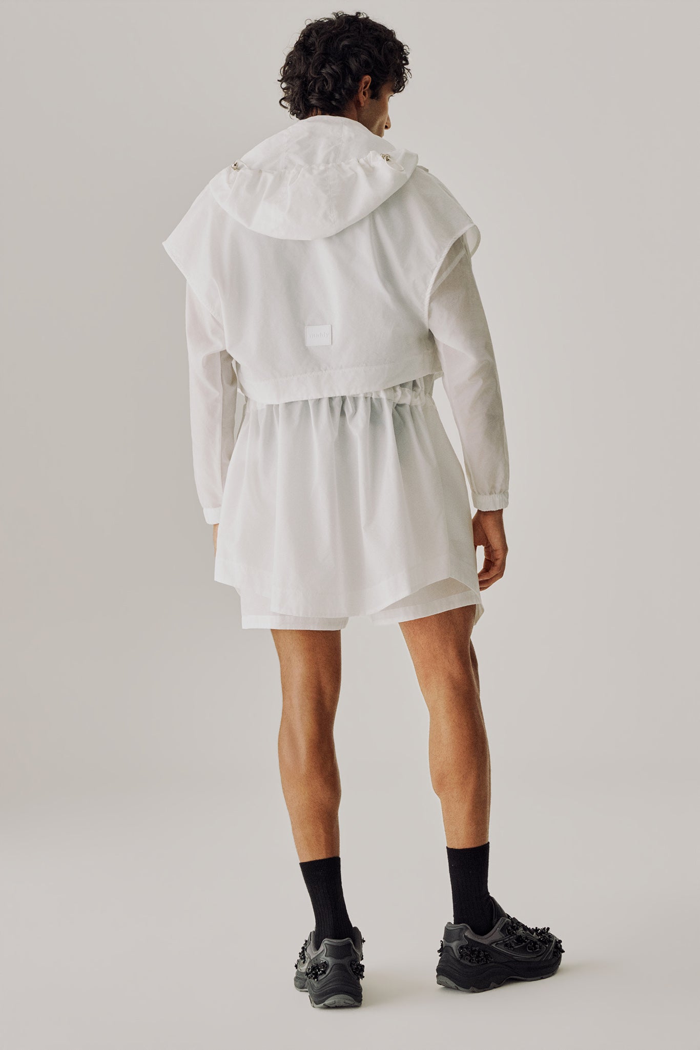 Jaqueta parka ultraleve off-white