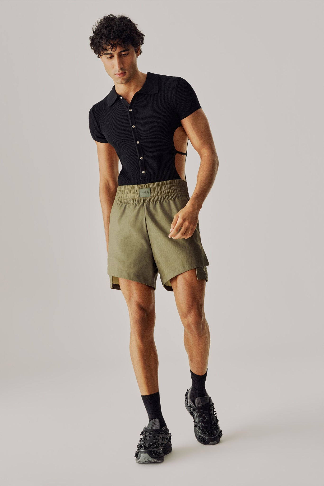 Body tricot liga preto